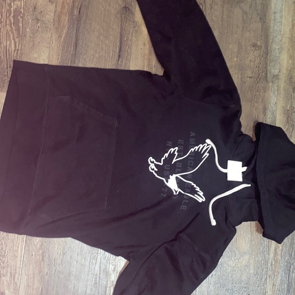 Black American eagle hoodie - Picture 1 of 5